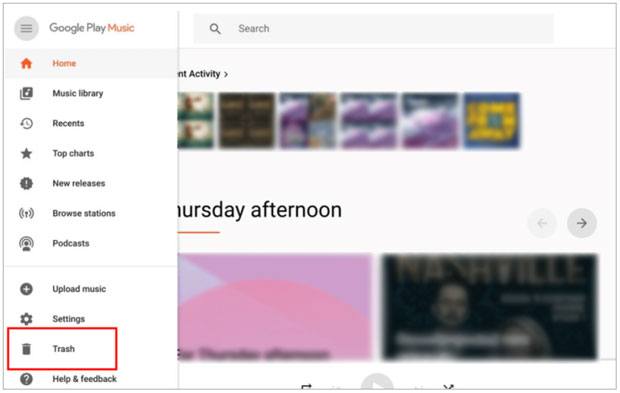 undelete songs on android without a computer via google play music