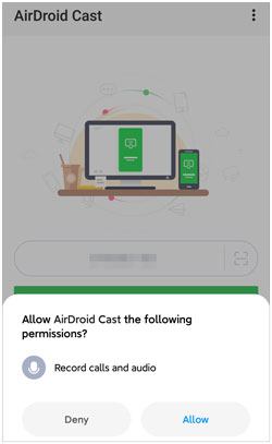 use airdroid cast app to to mirror screen 