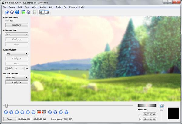 avidemux mp4 video editor