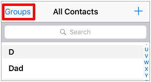 make all groups of contacts visible if your contacts is not showing up on your iphone