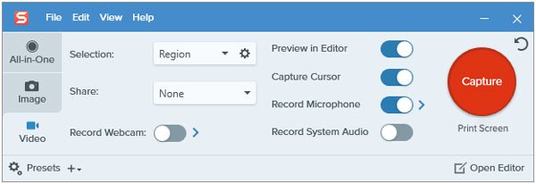 snagit mp4 video capture software