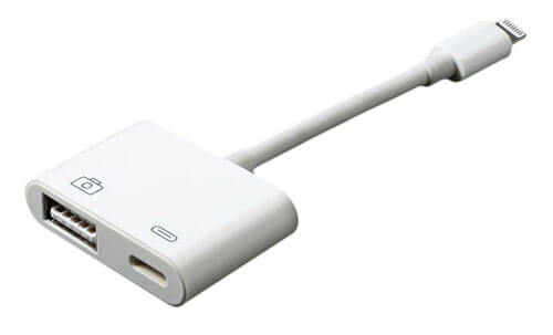 connect iphone to ipad with an apple lightning usb camera adapter