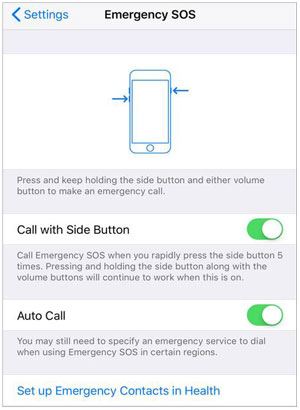 stop emergency sos mode on an iphone