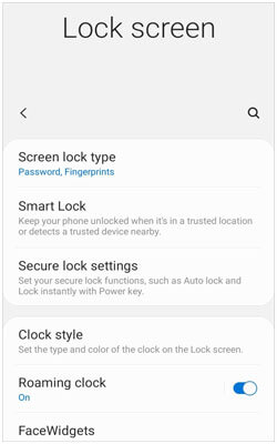 disable swipe lock to open samsung phone