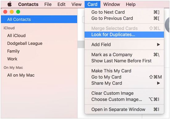 look for duplicates in mac