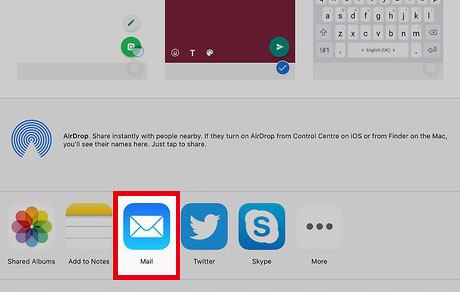 how to import photos from ipad to mac with email