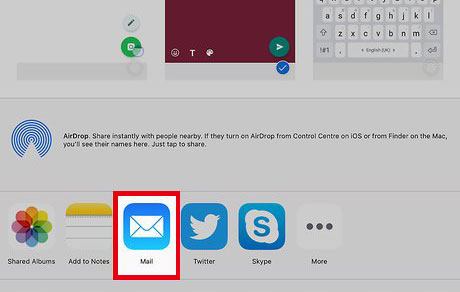 send photos from ipad to iphone via email