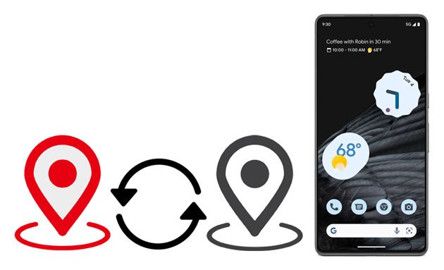 how to change gps location on android