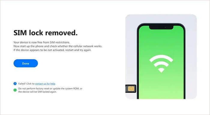 remove the sim lock from iphonw via the software