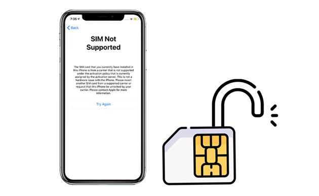 unlock sim on iphone