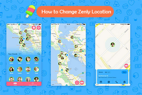how to change zenly location