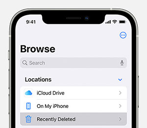 delete files from recently deleted folder