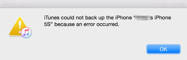 itunes could not backup the iphone because an error occurred