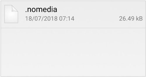 Nomedia file deals