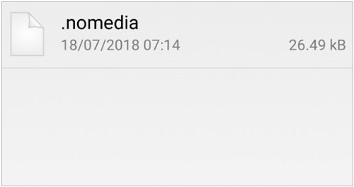 rename the nomedia file when your android gallery does not show your pictures