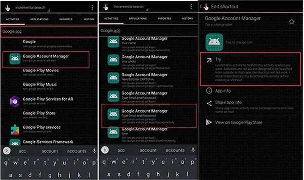 bypass google account on huawei using quickshortcutmaker