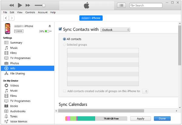import contacts from excel to iphone with itunes