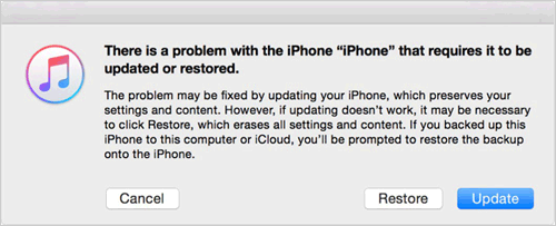 remove iphone unavailable screen with itunes