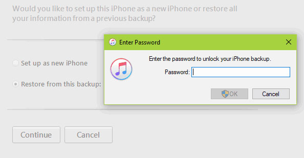 forgot iphone backup password