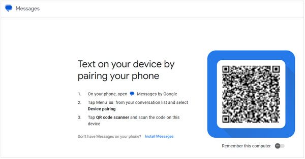 how to print android text messages