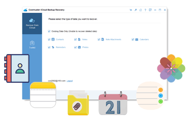 select and recover icloud backup data