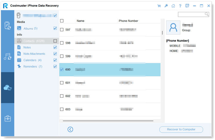 restore icloud backup contacts