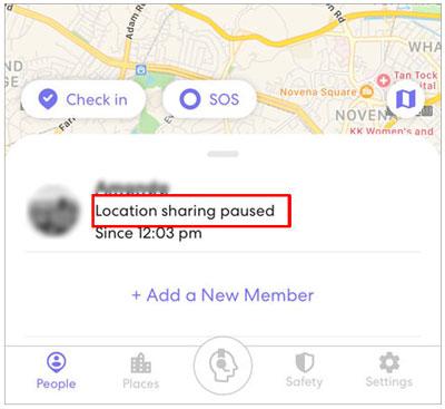 turn off location sharing on life360 without anyone knowing