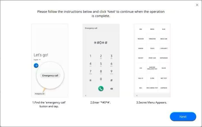 click emergency call for removing frp lock