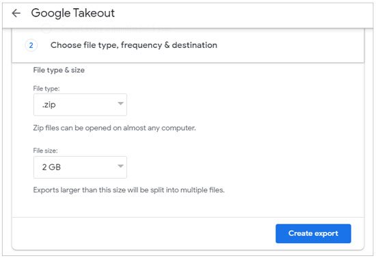 transfer google photos to icloud via google takeout