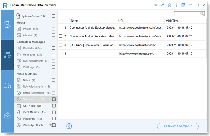 recover safari history from itunes backup