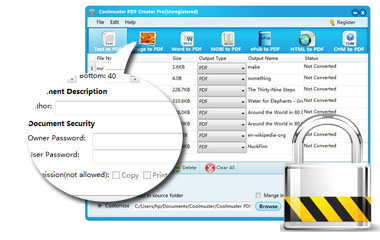 Fast Creating Speed and PDF Encrypting Ability