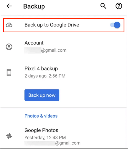 how to back up phone to computer via google drive
