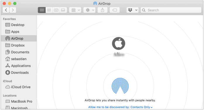 pair your iphone with your mac using airdrop