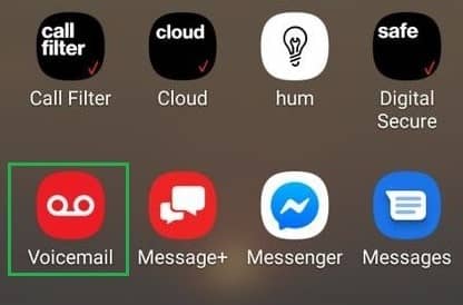 open your voicemail app