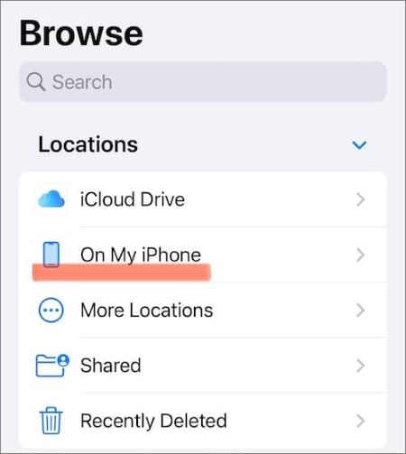 select on my iphone