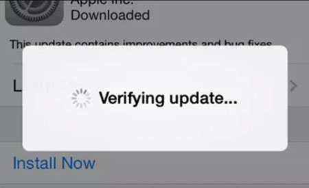 iphone stuck on verifying update