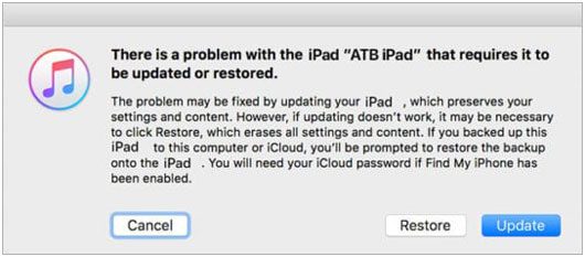 fix ipad unavailable with no time using itunes