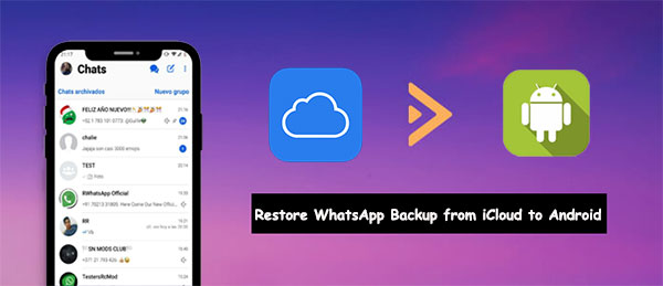 restore whatsapp backup from icloud to android