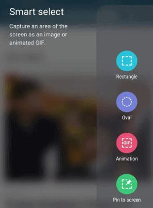 tap on your desired tool for taking a screenshot on samsung galaxy