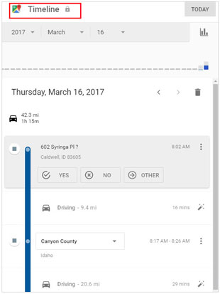 check location history on iphone from google maps timeline