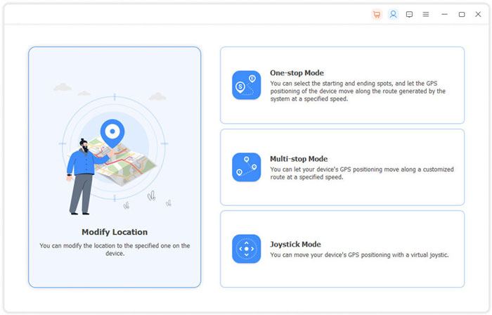 choose a mode to change gps