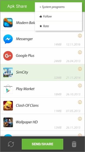 cómo transferir aplicaciones de Android a Android a través de Bluetooth