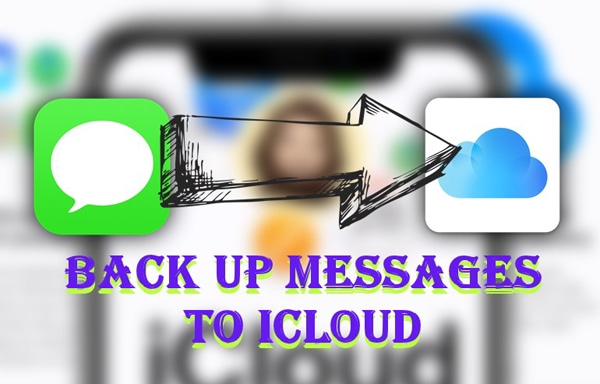 a photo saying back up messages to icloud