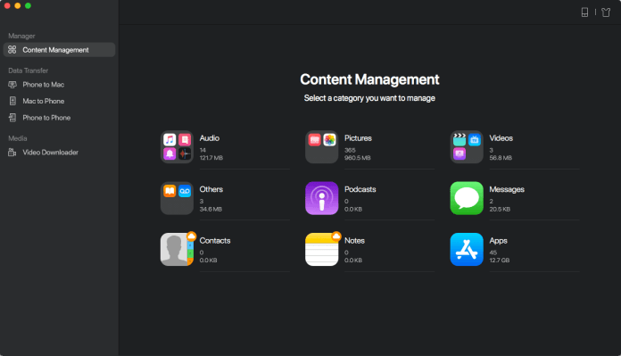 head to the content management page and click the messages option