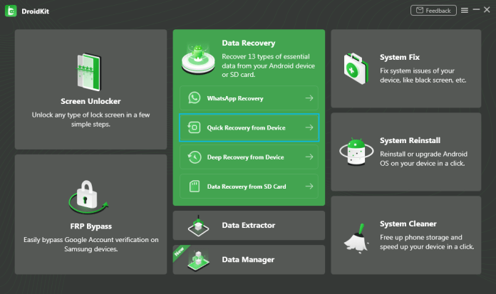 android file transfer alternative - droidkit imobie