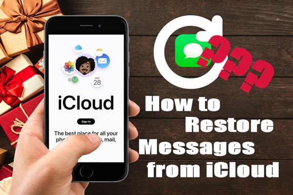 a photo saying how to restore messages from icloud