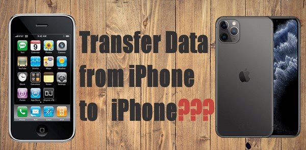 a picture describing how to transfer data from iphone to iphone