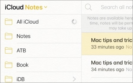 icloud notes