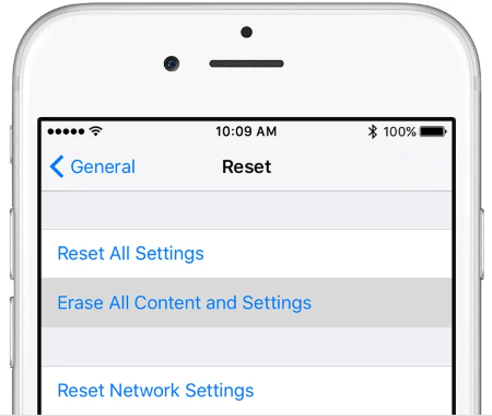 erase all iphone data