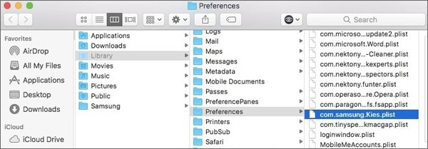 mac go to library preference folder